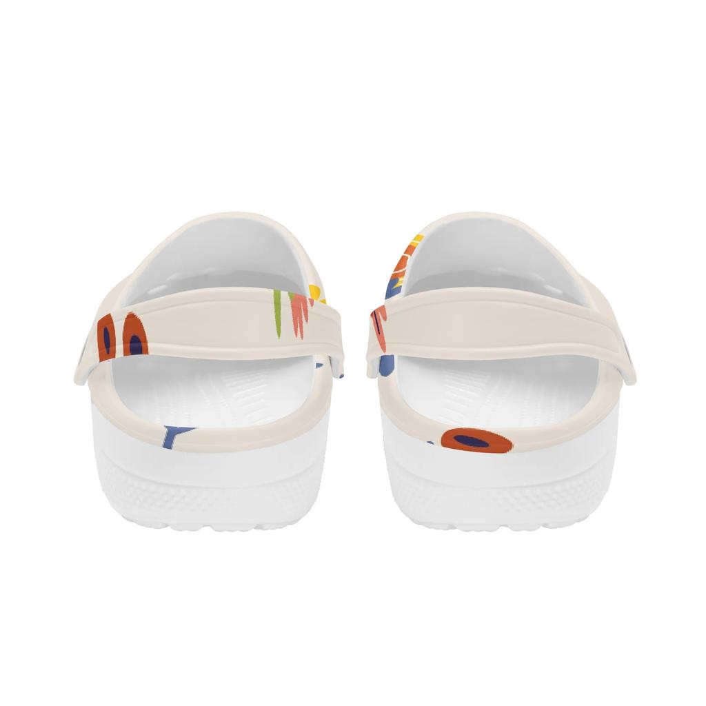 Unisex Novelty Printed EVA Yard Clogs Lightweight Soft Slip On Garden Yard Home Bathroom Casual Walking Walking Shoes Beach Wear