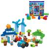 Mega Blocks Mega Blocks для детей от 1 года и старше. Набор из 80 автомобилей и экодомов на природной энергии. Изучите ЦУР с помощью блоков возрастом 168 лет и (MEGA