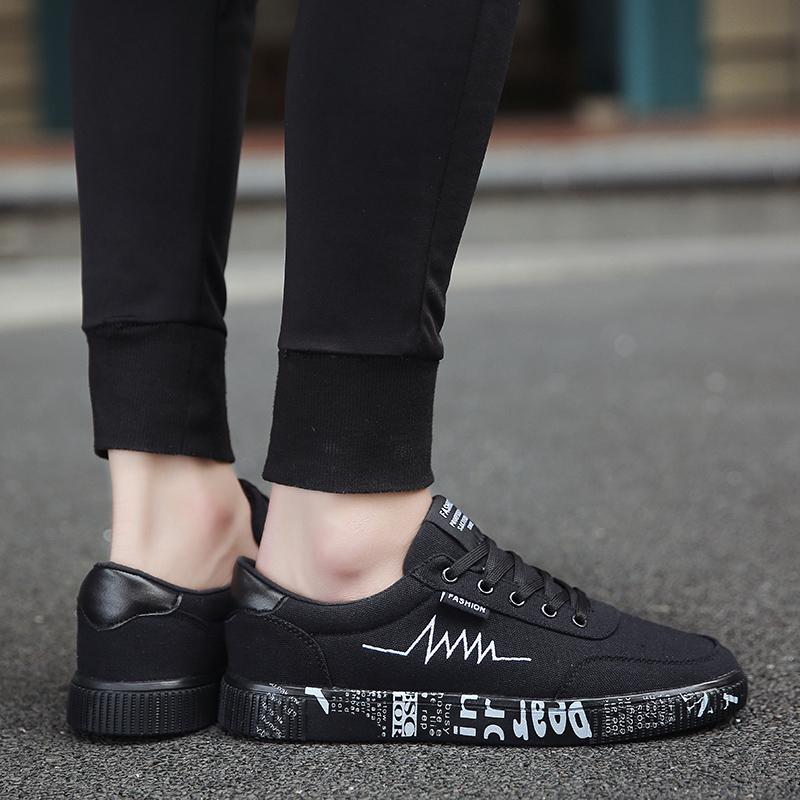 Весенне-летняя парусиновая обувь, мужские кроссовки, черные туфли, мужская повседневная обувь, мужская модная обувь