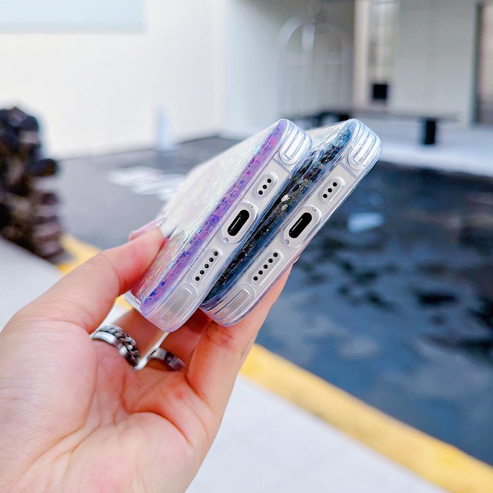 KEYSION Luxuxy Glitter Magnetic Phone Case for MagSafe for iPhone 17e 16e Soft TPU+PC Shockproof Back Cover for iPhone 16e 17e