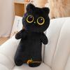 40/55/65 см кавайная кошка длинная подушка мультяшное животное мягкая кукла плюшевая игрушка черный серый коричневый сиамские кошки спящие обнимашки плюшевый подарок