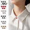 Quick Fix Neckline Clip 5PCS Pearl Buttons for Women, Clothing Invisible Anti-Exposure Safety Pins, No Fastener Damage Iron Brooch Pins Fixation