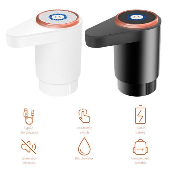 Насос для бутыли с водой Пищевой Перезаряжаемый Малошумный Универсальный Портативный Автоматический Электрический Насос-Диспенсер для Воды