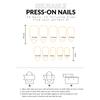 Pink Fake Nails with Strawberries Printed Sweet & Charming Reusable False Nails for Women and Girl Nail Salon