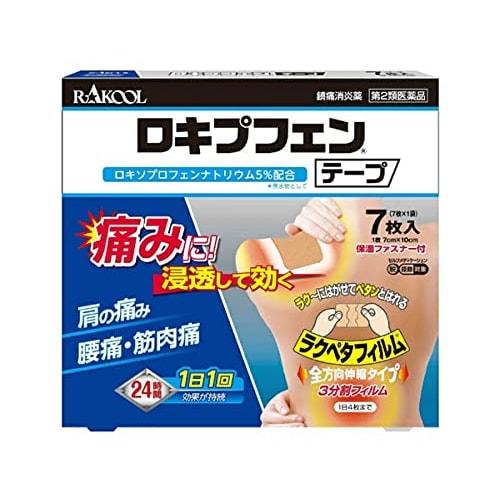 [Category 2 OTC Drug] Lokipfen Tape, Boxed, 7 Sheets