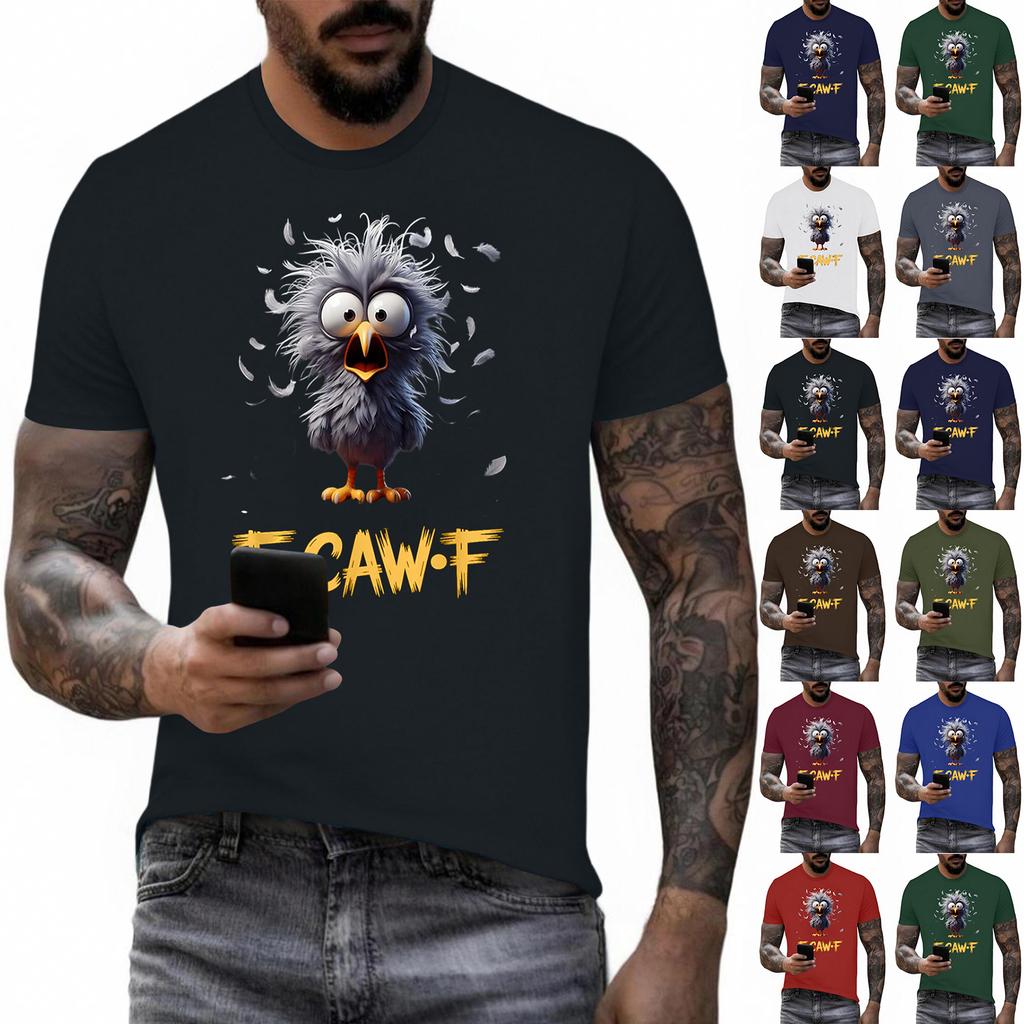 Funny F Caw F Chicken Rooster Cawing F-Caw-F Saying Pun T-Shirt