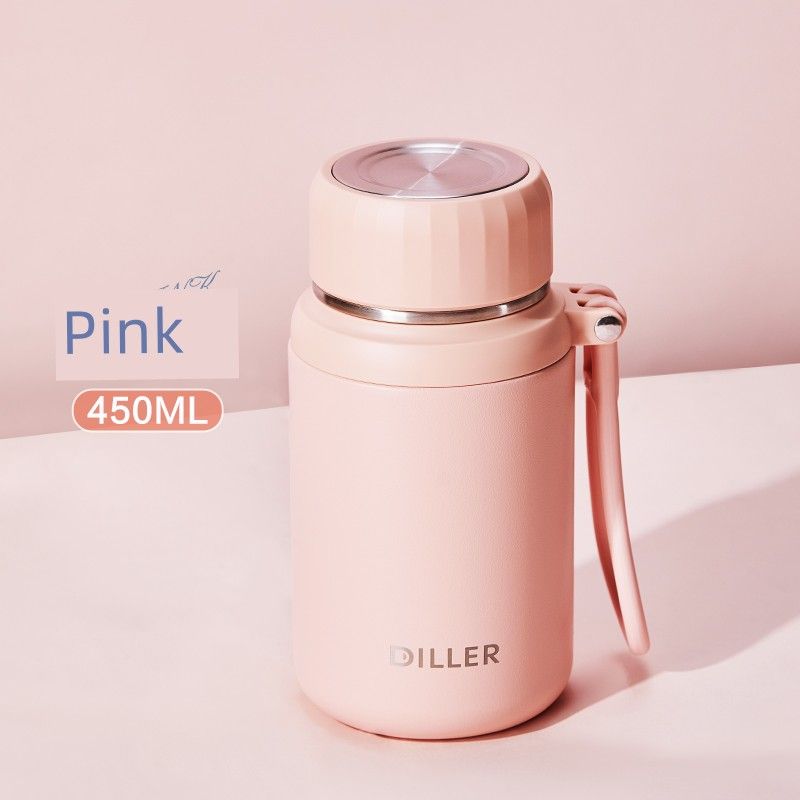 Women's Japanese Stainless Steel Tea Water Separation Thermos Cup