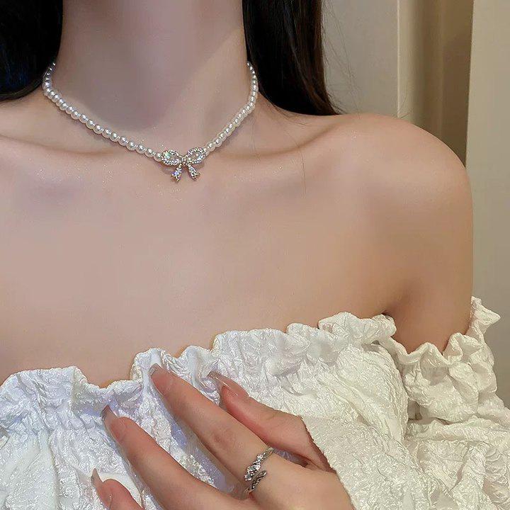 Ретро-ожерелье с жемчугом: Элегантное и универсальное ожерелье на ключицу для женщин