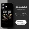 Чехол для телефона с изображением рок-группы Guns N' Roses для iPhone 17 16 15 14 13 12 11 X XR XS 8 Plus Mini Pro Max Мягкий черный ударопрочный чехол