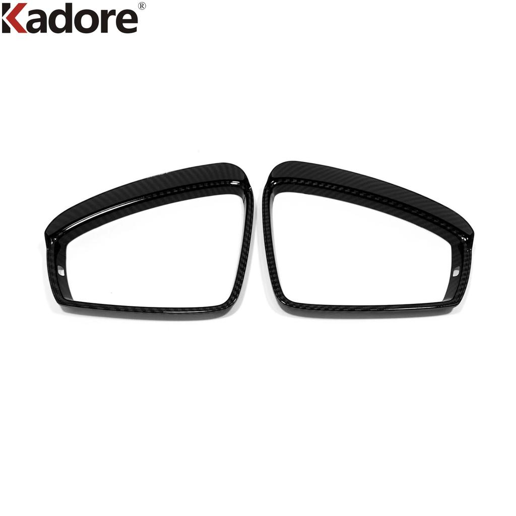Rearview Mirror Eyebrow Cover Trim For Volkswagen VW Tiguan MK2 2017- Carbon Side Mirrors Rain Shield Sun Visor Accessories