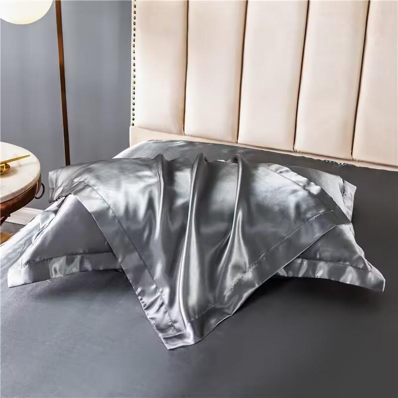 1pcs Man-made Mulberry Silky Pillowcase Pillow Case Cover Satin Home Textile Bedding Hotel Pillowcases