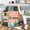 Book Reading Home Customize Your Name Blankets Comfortable Soft Lightweight Allseason Multipurpose Blanket For Picnics Sofas Offices Beds Living Rooms