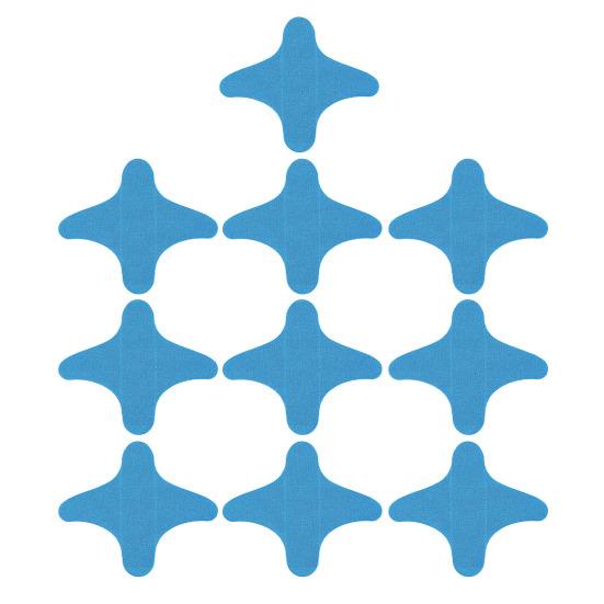 10 шт. предварительно нарезанной кинезиологической ленты для руки, водонепроницаемая эластичная хлопковая спортивная лента для облегчения боли, поддержки