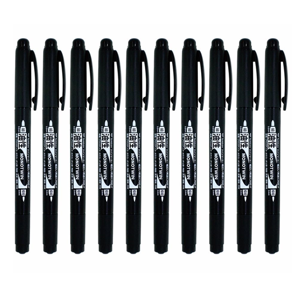 Карандаш Tombow Mono Twin Extra Fine E 10 Масляная ручка, Черная, Ручки, OS-TME33-10P