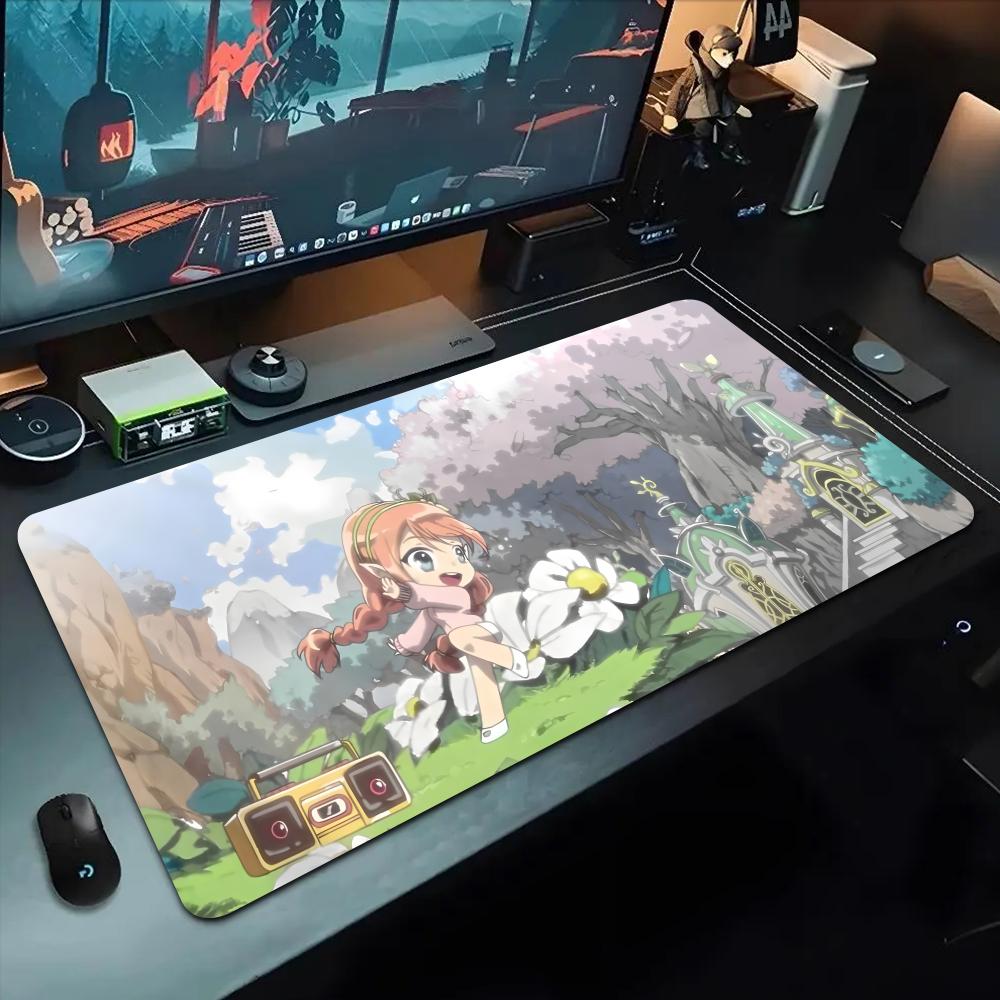 Коврик для мыши MapleStory 500x1000 мм Большой игровой коврик для мыши Геймерский XL Резиновый Отаку Клавиатурный коврик Настольный коврик для ноутбука