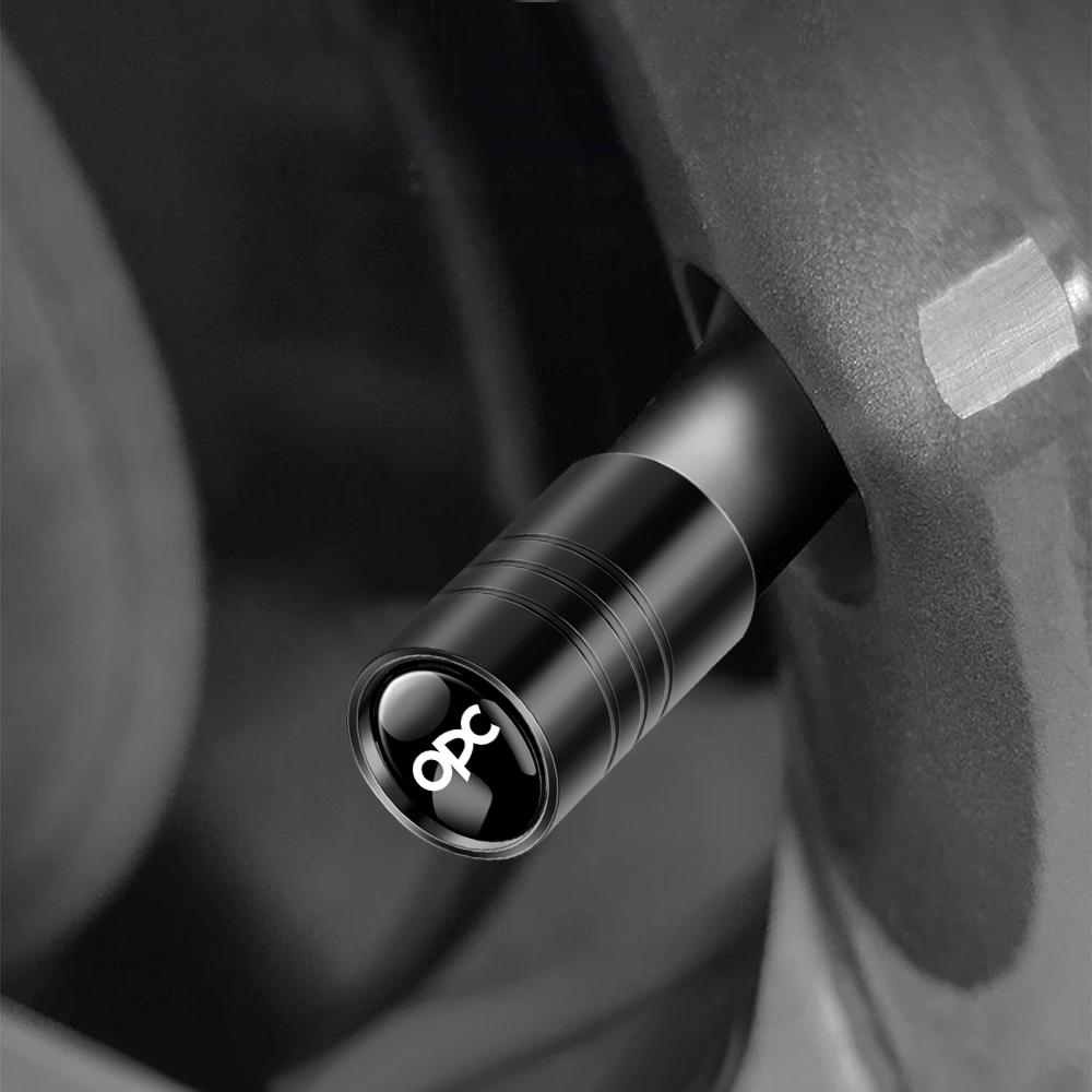 4pcs Metal Car Wheel Tire Valve Stem Caps Covers Auto Accessories For Opel Zafira B Corsa Insignia Mokka Regal Car Wheel Hubcap qkh099