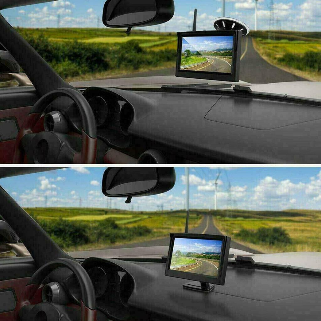 4.3Inch Car Monitor TFT LCD HD Digital 2 Way Video Input HD Digital For Parking Reverse Rear View Camera DVD VCD Car Accessories
