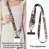 Универсальный регулируемый шнурок для мобильного телефона через плечо, шейный ремешок, подвесной шнур, веревка против потери с прокладкой для всех чехлов для телефонов, ключей