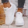 Модные Женские Кроссовки 2025 Повседневные Низкие Кроссовки из Искусственной Кожи Женские Корейская Версия Обувь Толстая Подошва Увеличивающие Рост Спортивная Обувь Женская