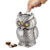 Металлическая копилка в виде совы Реалистичный контейнер для хранения наличных монет в форме совы Детская взрослая копилка для денег в виде животного Банка-банка Декор для рабочего стола