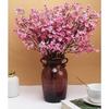 Новая упаковка из 5 искусственных цветов гипсофилы Baby Breath для украшения дома (розовый) для домашнего декора (Ваза в комплект не входит.) шелк