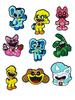 Джибитсы Улыбающиеся звери Smiling Critters Poppy Playtime Jibbitz 9 шт аксессуары крокс украшение