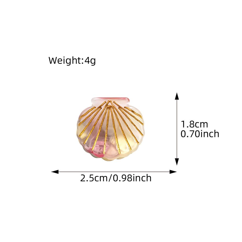 Маленькая шпилька в виде ракушки из уксусной кислоты, симпатичная мини-зажим сбоку, зажим сверху, зажим в виде акулы, сломанная шпилька для волос, милые аксессуары