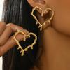 Simple and Irregular Love Earrings