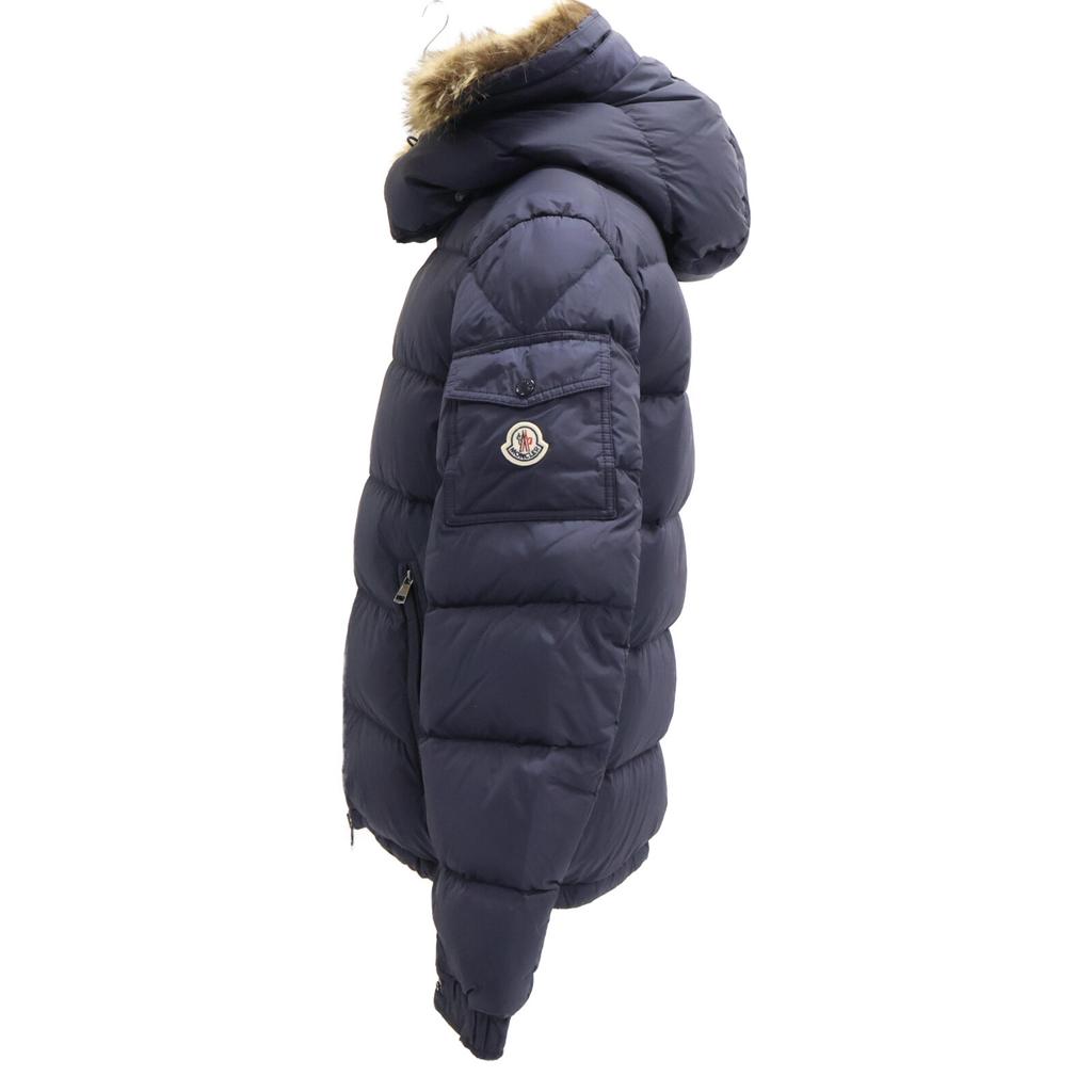 MONCLER [22 year old model] MAYAF Maya fur/hooded down jacket Jacket 2 NavyUsed