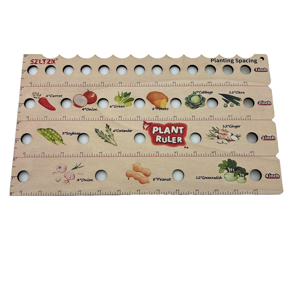 Линейка для посадки семян с отверстиями Портативная садовая линейка с ямкорезом Durable H