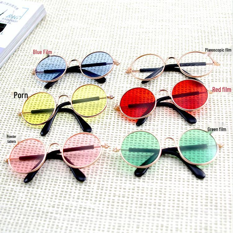 Модные кошачьи солнцезащитные очки - Защита от УФ-лучей Крутые металлические аксессуары для питомцев