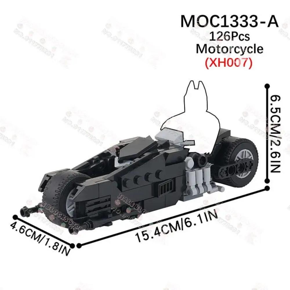 Творческий Темный рыцарь Мотоцикл серии MOC Строительные блоки Фильм Фигурка Мотоцикл Модель Украшения Сборка Игрушки Для Детей