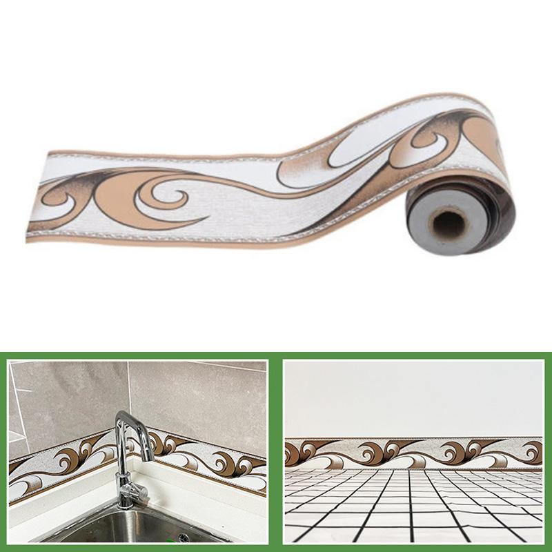 1 рулон 5 см x 10 м водонепроницаемые самоклеящиеся наклейки на стену своими руками произвольно вырезанные ПВХ талия домашний декор