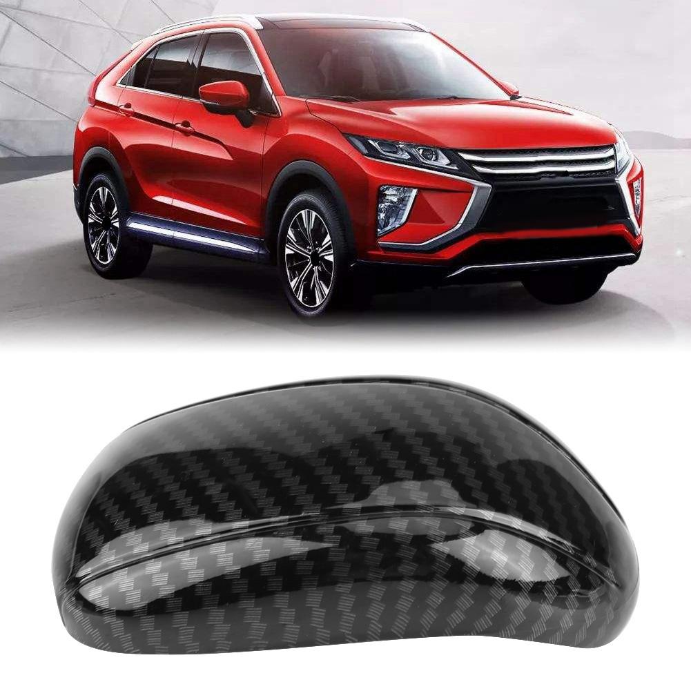 Car Gear Shift Knob Cover Trim Sticker for Mitsubishi Eclipse Cross 17 18 Carbon Fiber