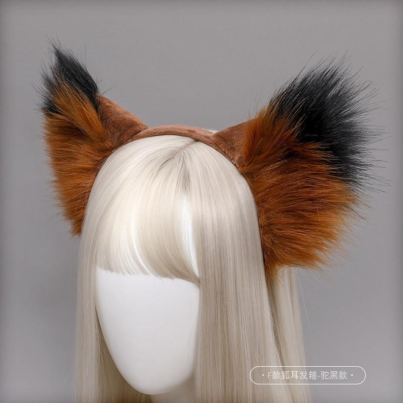 Handmade Fox Ear Headband Cosplay Costume Party Halloween Accessory Sweet Kawaii Style