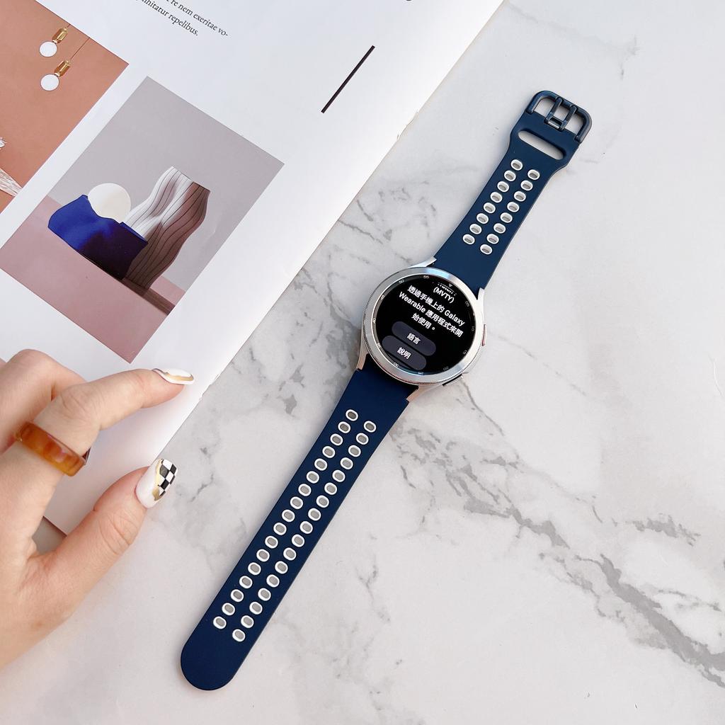 Силиконовый ремешок без зазора для Samsung Galaxy Watch 4/5/6/7 44мм 40мм/5 Pro 45мм Оригинальный ремешок для Galaxy Watch 6 classic