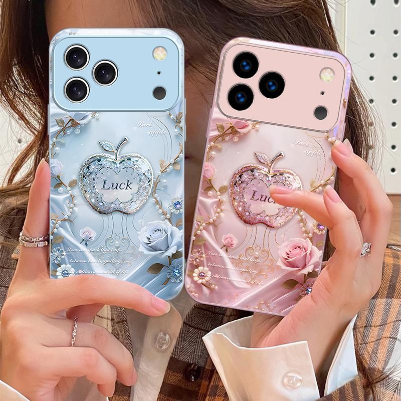 Удачная и Романтическая Любовь Для iPhone 17 Air 16 E 15 14 13 Plus 12 mini 11 17 Pro Max XR Xs Max 16E 7 8 Чехол для телефона из закаленного стекла