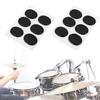 12PCs Drum Damper Silencer Musical Instrument Accessories Silicone Self Adhesive Black
