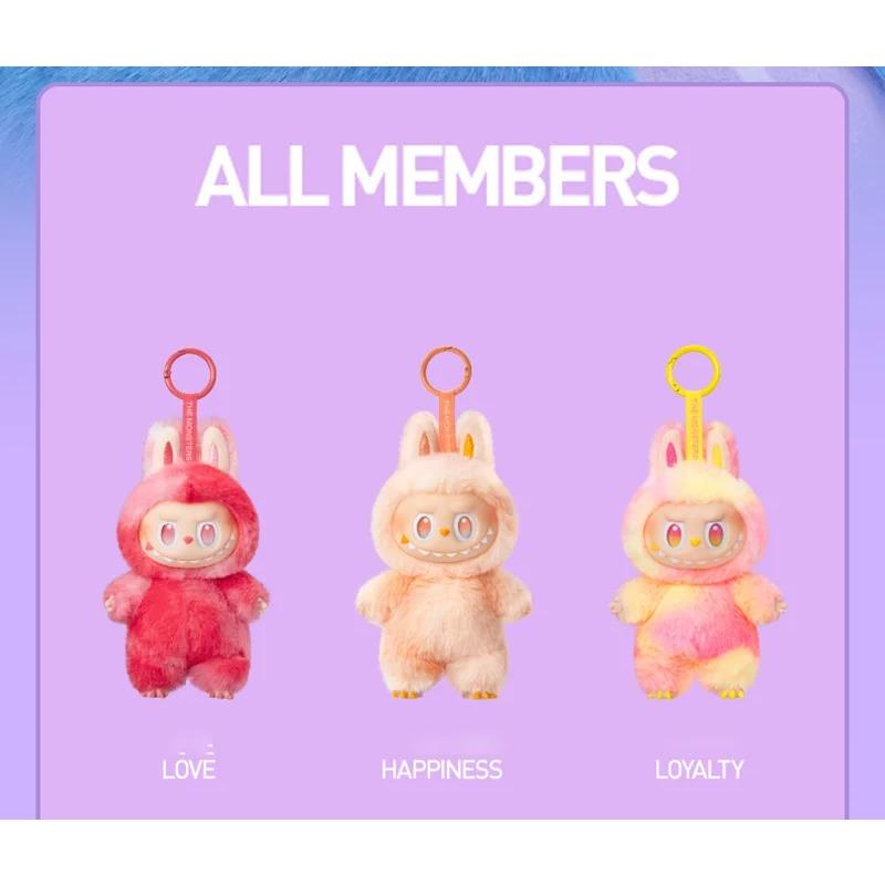 Labubu V1 V2 V3 Серия Энергия Сердцебиение Макарон Эмаль Лицо Монстра Слепая Коробка ПВХ Фигурка Настольное Украшение Милая Кукла Подарок на День Рождения для Детей