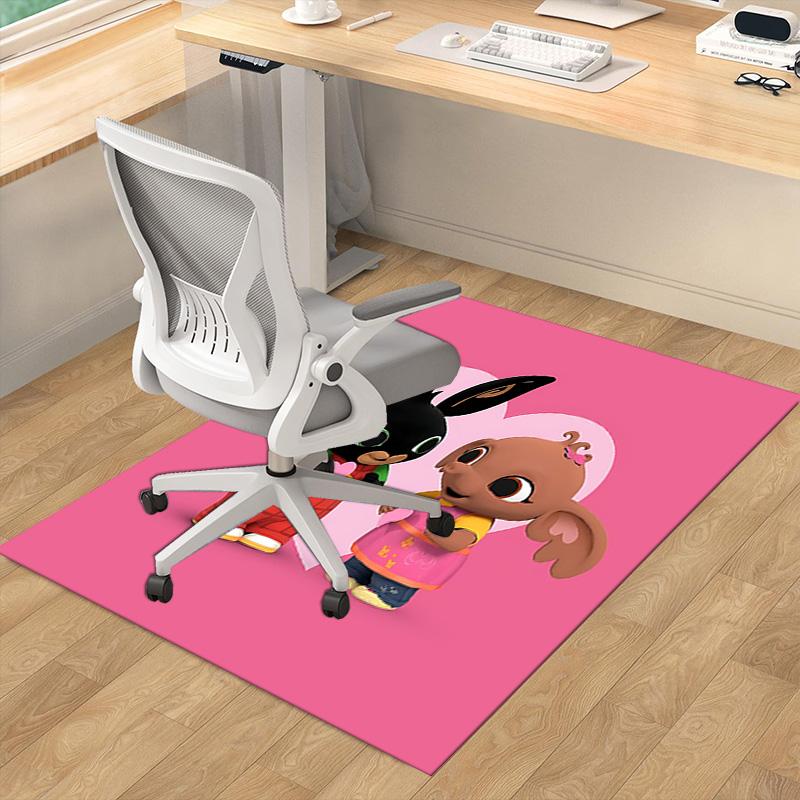 Bunny Love Connection Carpet For Playroom Bedroom Living Room Sofa Home Decorkids Game Area Rug Nonslip Floor Mat