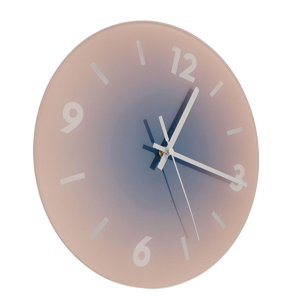 Настенные часы 12 дюймов Nordic Sun Down инновационные стеклянные бесшумные современные настенные часы для гостиной