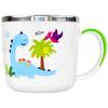 Childrens Cool Dino Non-slip Stainless Steel Cup, Mixed Colors, 1 Piece, Popular Korean Parenting Items