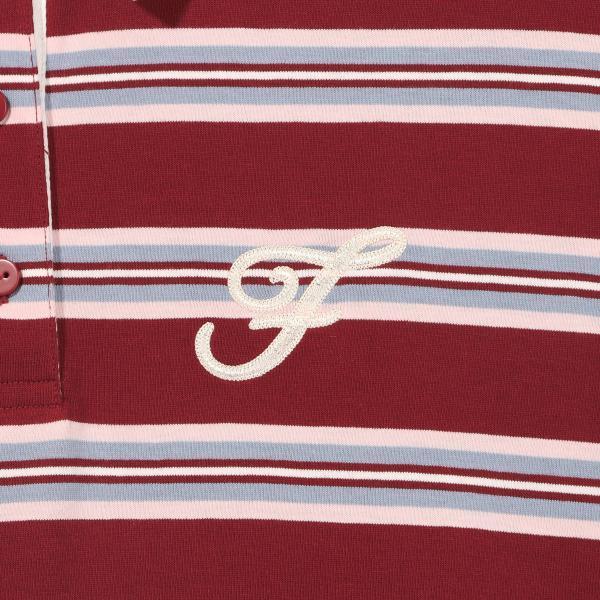Fila Women Collar STripe Long Sleeve T shirT