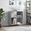 VidaXL Record Cabinet Concrete Grey 84.5x38x89 Cm Engineered Wood 831776