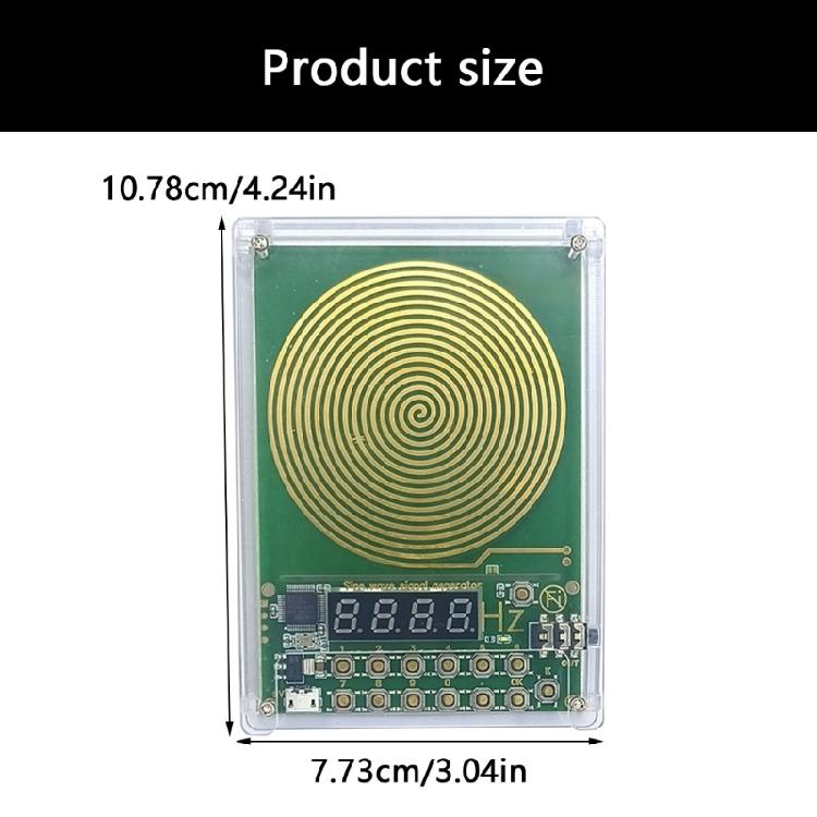 Gold Plate Connectors Schumann Waves Frequency Generator Adjustable Output for Office Use Sine Waves Signal Generator