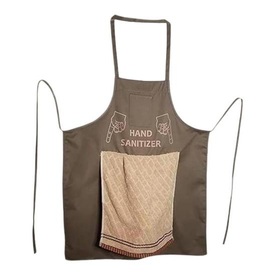 Men Chef Prank Apron with Surprise Pocket Adjustable Straps Kitchen Apron Fun White Elephant Gift for BBQ