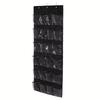 24 Bag Shoe Organizer, Sturdy Wardrobe Storage Rack Hangs On Door with 3 Metal Hooks To Store Shoes, Sneakers, Other Items