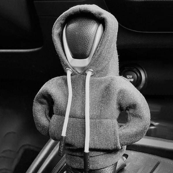 1 шт. толстовка с капюшоном для автомобиля, чехол для переключения передач, модная толстовка с капюшоном для автомобиля, крышка для ручки переключения передач, толстовка с ручной ручкой, чехол для рычага переключения передач