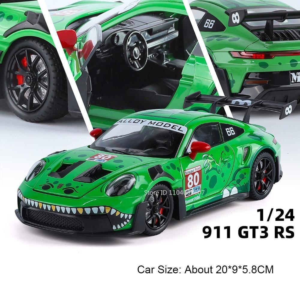 1:Масштаб 24 911 GT3 RS Миниатюрная модель спортивного автомобиля Игрушки Сплав Литье под давлением Двери Открываются Оттянуть Назад Амортизация Симуляция Суперкары