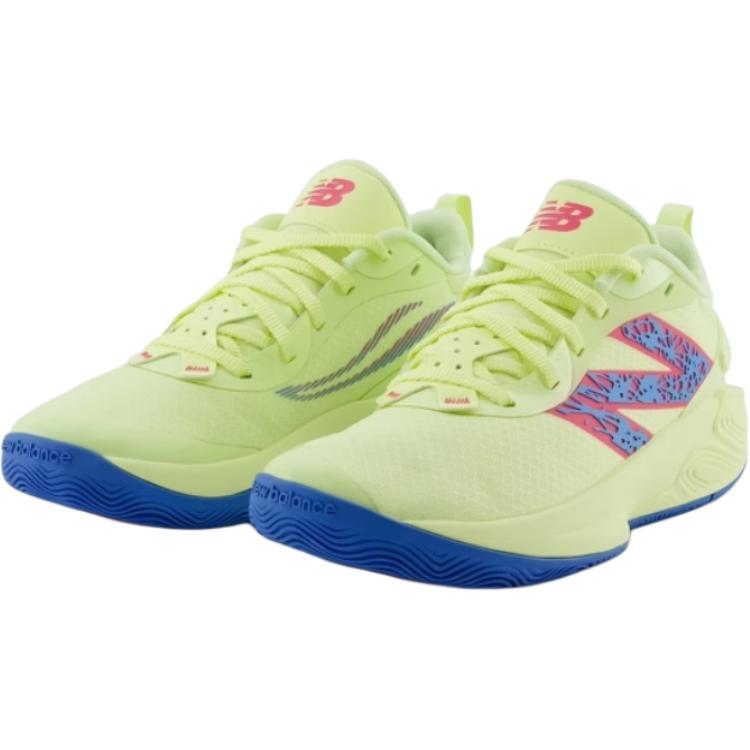 New Balance 2WY Унисекс Детские Низкие Дышащие Прочные Баскетбольные Кроссовки Лимонно-Желтые GB2WYSS5